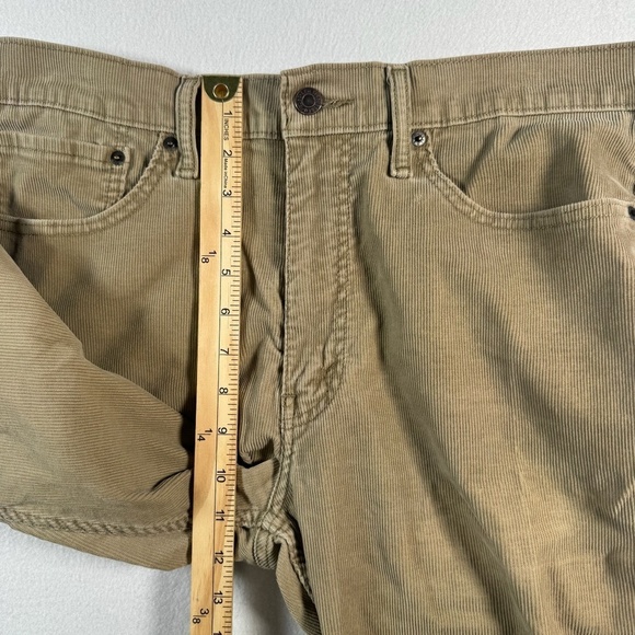 Levis Jeans Mens 36 Tan Corduroy Straight Mid Rise - Picture 8 of 12